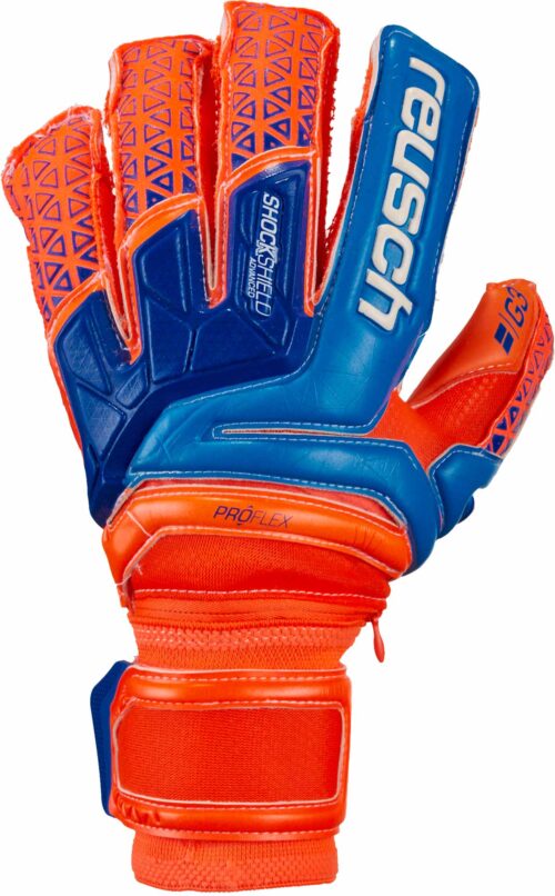 Reusch Prisma Deluxe G3 Ortho-Tec Goalkeeper Gloves – Shocking Orange/Blue