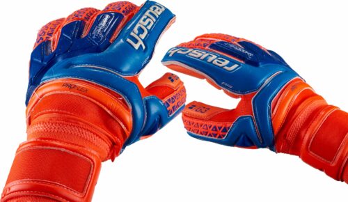Reusch Prisma Deluxe G3 Ortho-Tec Goalkeeper Gloves – Shocking Orange/Blue