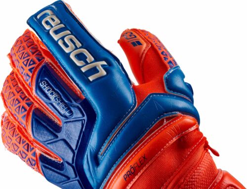 Reusch Prisma Deluxe G3 Ortho-Tec Goalkeeper Gloves – Shocking Orange/Blue