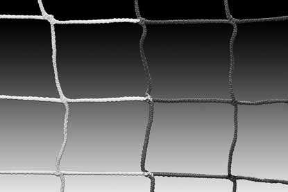 KwikGoal 8′ x 24′ x 3′ x 8.5′ 120mm Mesh & 3mm Solid Braid Net – Black/White