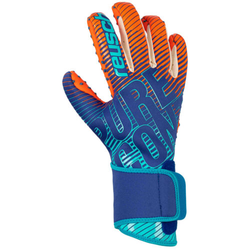 reusch Pure Contact III G3 Speedbump Goalkeeper Gloves – Deep Blue & Shocking Orange