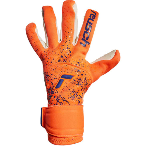 Reusch Pure Contact Speedbump Goalkeeper Gloves – Shocking Orange & Blue