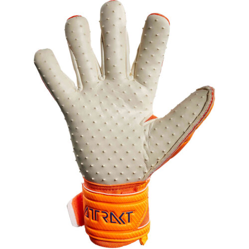 Reusch Attrakt Speedbump Goalkeeper Gloves – Shocking Orange & Blue