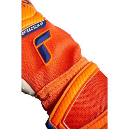 Reusch Attrakt Speedbump Goalkeeper Gloves – Shocking Orange & Blue