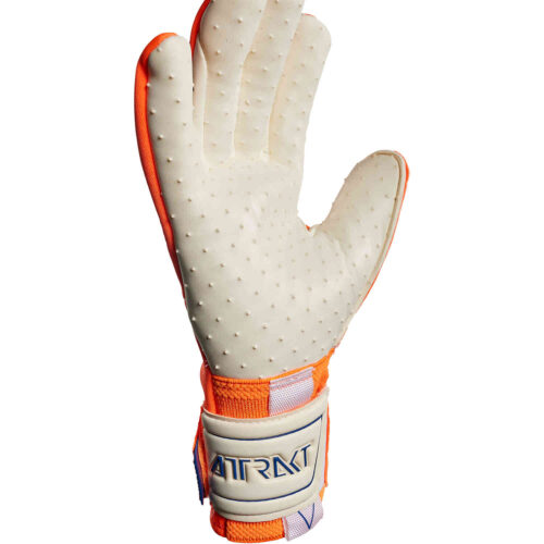 Reusch Attrakt Freegel Speedbump Goalkeeper Gloves – Shocking Orange & Blue