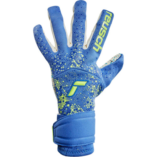 Reusch Pure Contact Fusion Goalkeeper Gloves – True Blue & Safety Yellow