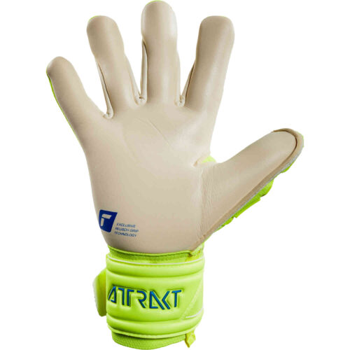 Reusch Attrakt Freegel Gold X Goalkeeper Gloves – Safety Yellow & Deep Blue