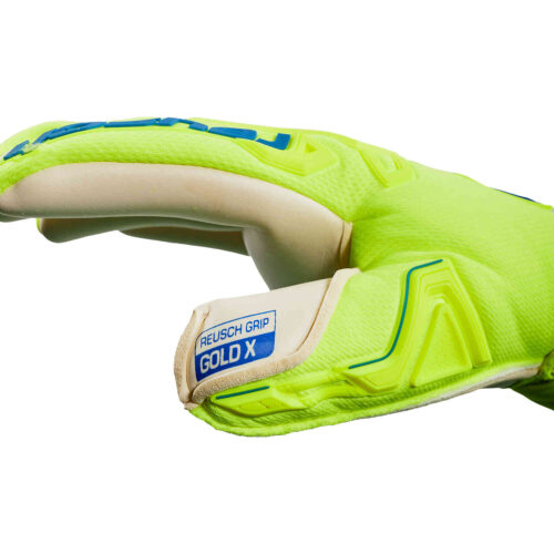 Reusch Attrakt Freegel Gold X Goalkeeper Gloves – Safety Yellow & Deep Blue