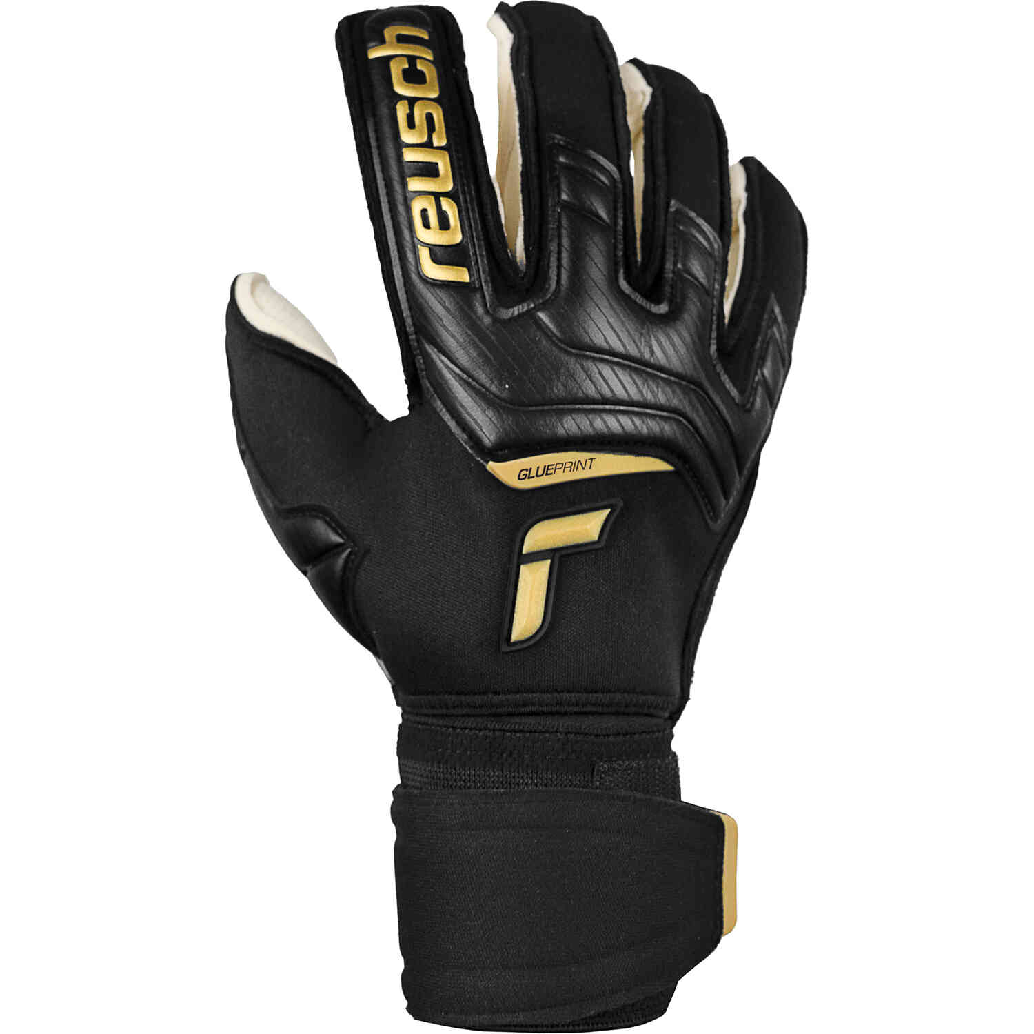 Reusch Attrakt Gold X Glueprint Ortho-Tec Goalkeeper Gloves – Black & Gold