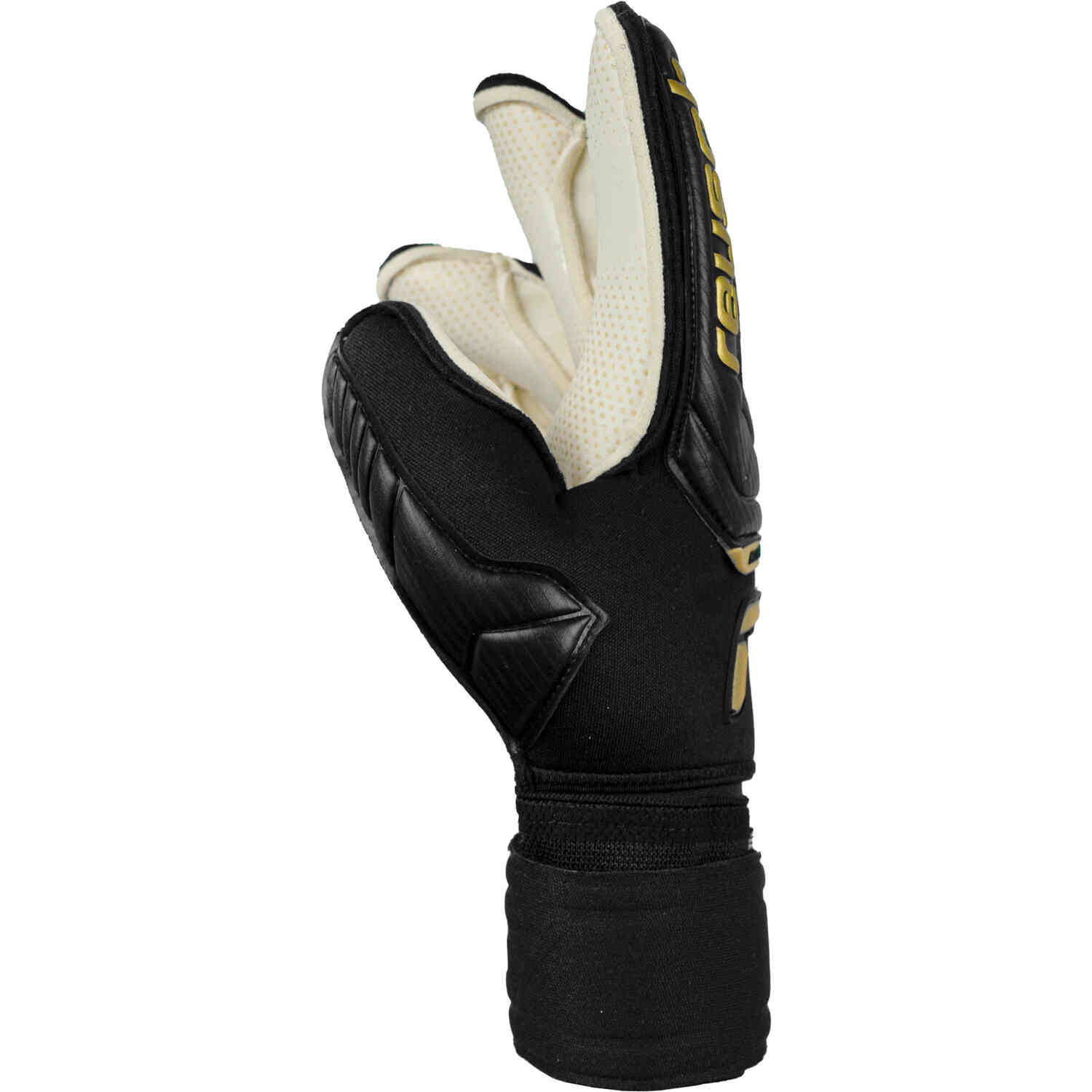 Reusch Attrakt Gold X Glueprint Ortho-Tec Goalkeeper Gloves – Black & Gold