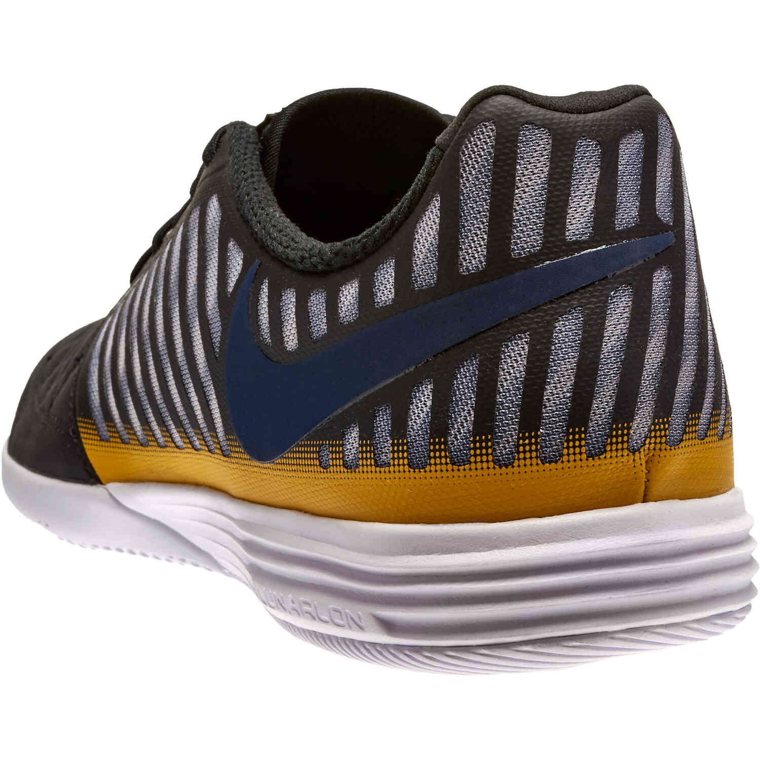 Nike Lunargato IC – Black & Midnight Navy with Black with Vivid Sulfur