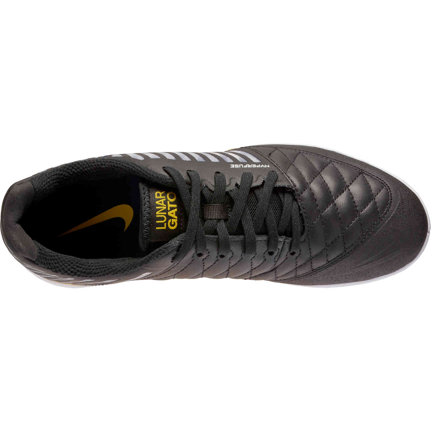 Nike Lunargato IC – Black & Midnight Navy with Black with Vivid Sulfur