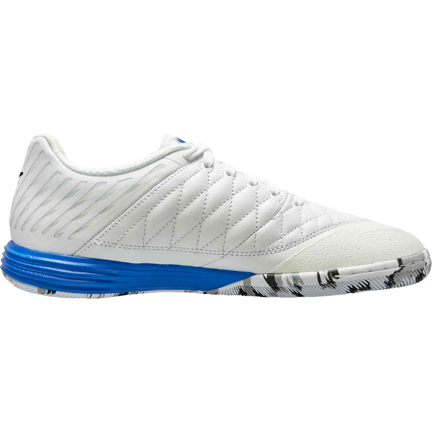 Nike Lunargato II IC - White Black Blue with Racer Blue - SoccerPro