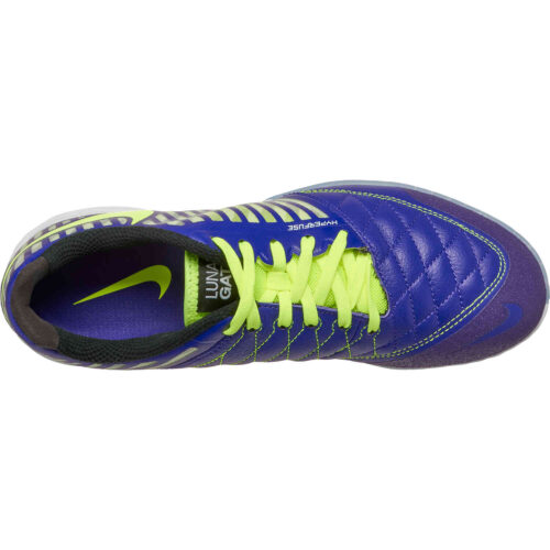 Nike Lunargato II IC - Electro Purple & Volt with Black with White ...