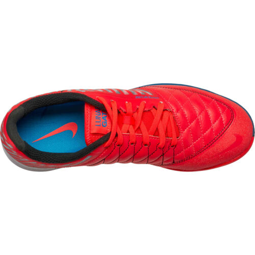 Nike Lunargato II IC – Bright Crimson & Black with White with Photo Blue