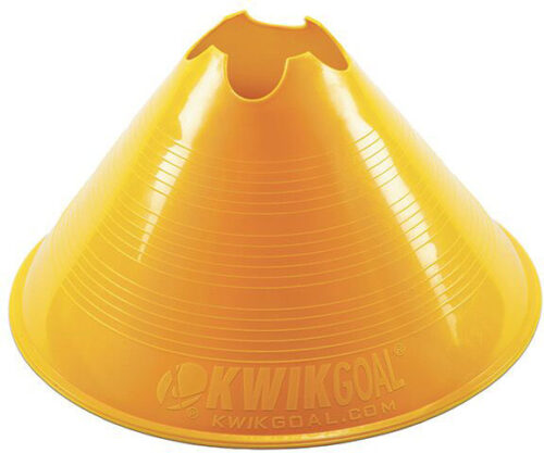 KwikGoal Jumbo Disc Cone 12 Pack – Yellow