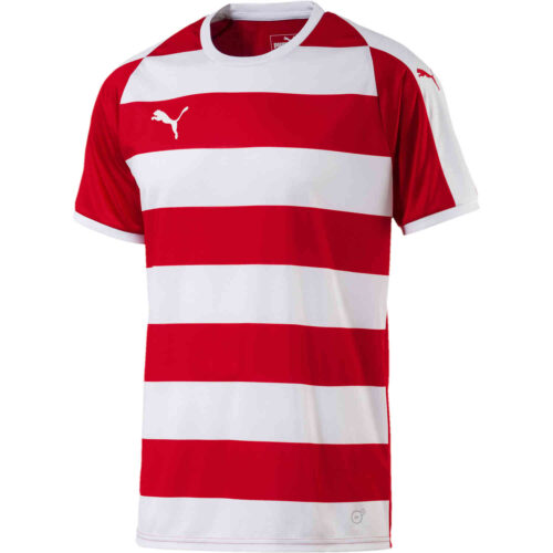 Puma Liga Hooped Jersey – Red/White