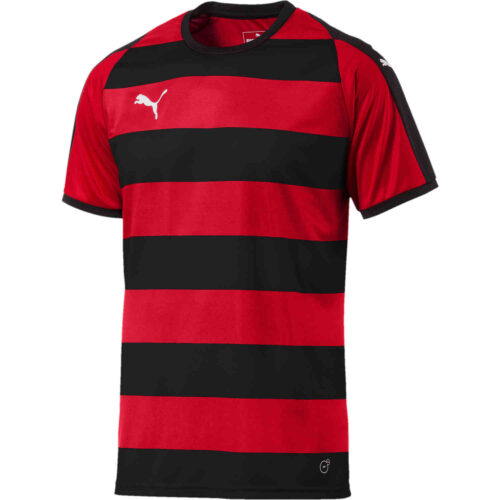 Puma Liga Hooped Jersey – Red/Black