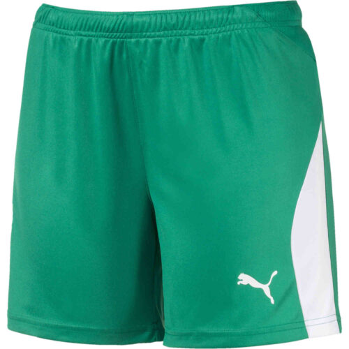Womens Puma Liga Shorts – Pepper Green