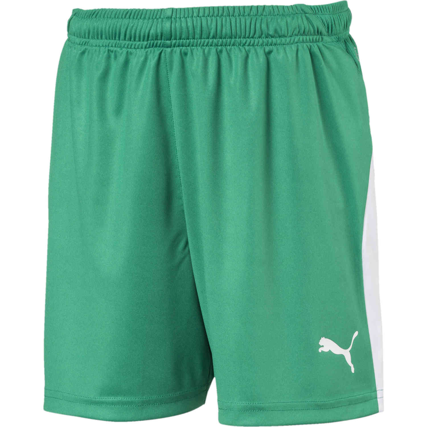 Kids Puma Liga Shorts - Pepper Green - SoccerPro