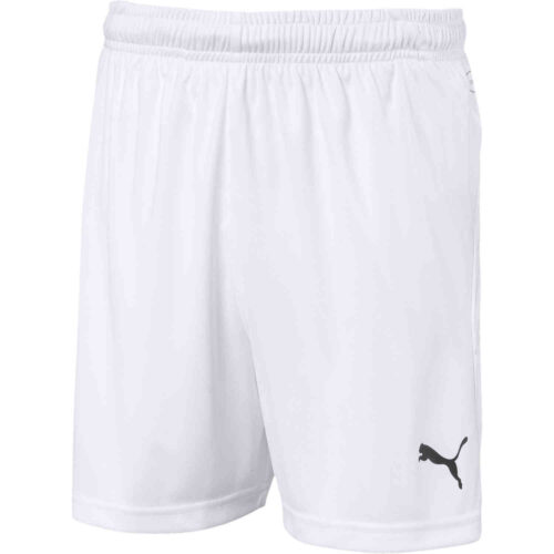 Kids Puma Liga Shorts – White