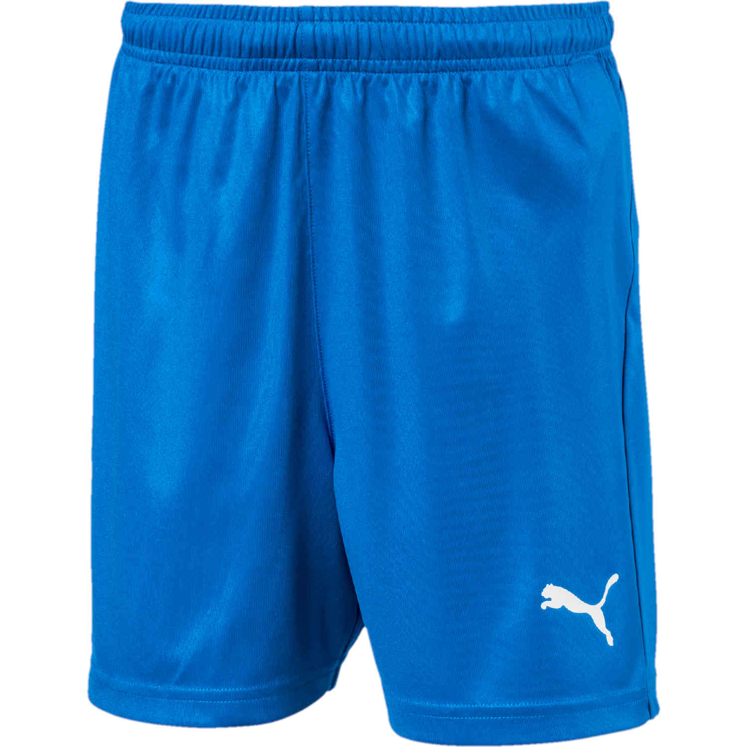 Kids Puma Liga Core Shorts - Electric Blue Lemonade - SoccerPro