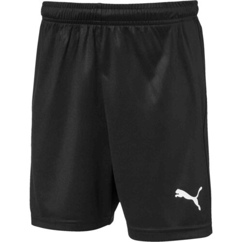 Kids Puma Liga Core Shorts – Black