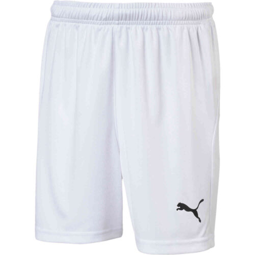 Kids Puma Liga Core Shorts – White