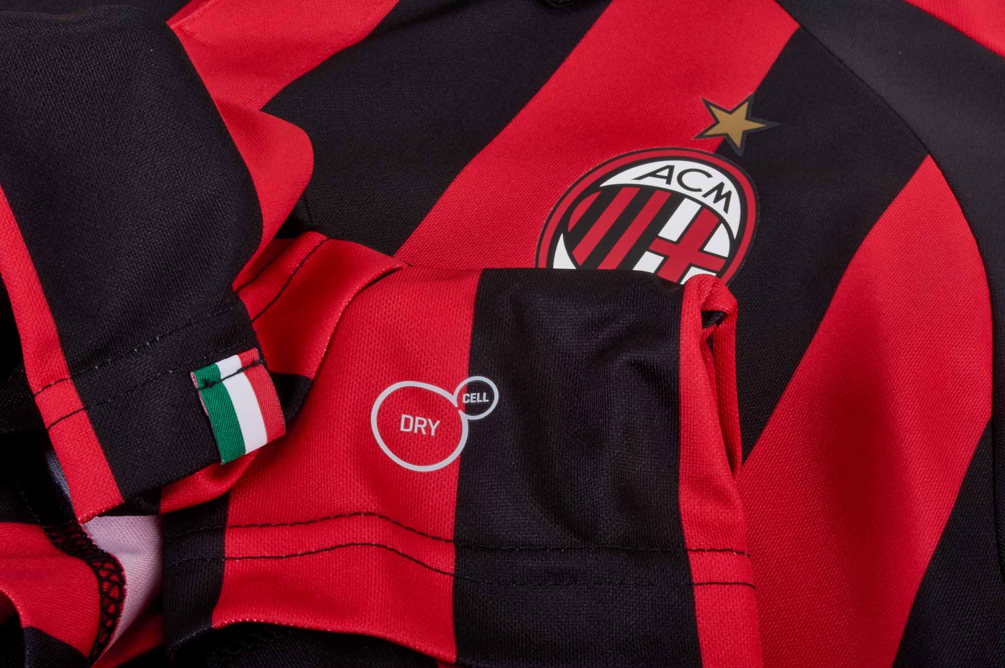 PUMA+AC+Milan+2018%2F19+Red+%2F+Black+Soccer+Jersey+Size+Small for sale  online