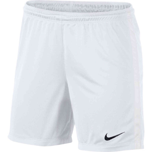 Womens Nike League Knit Shorts – White