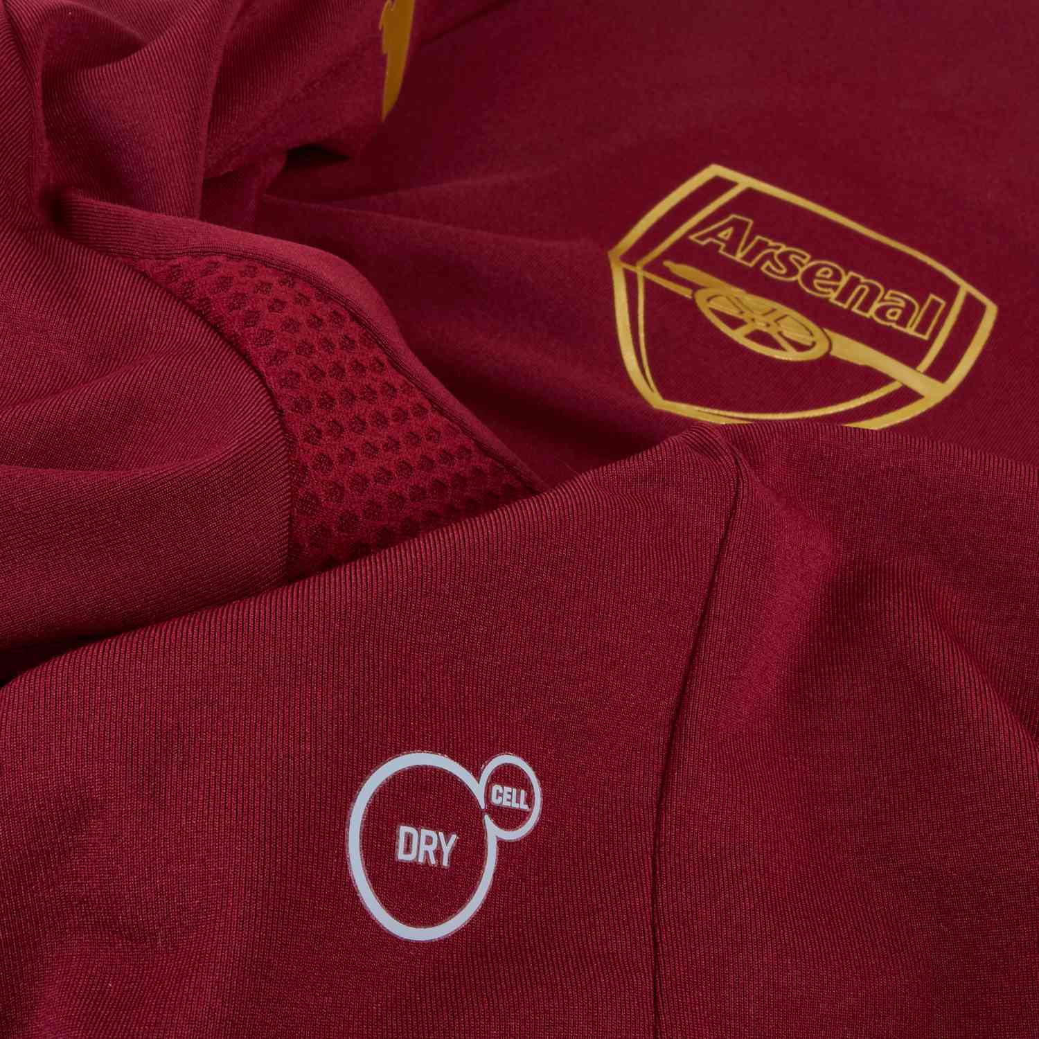 arsenal quarter zip training top