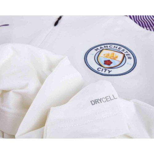 PUMA Manchester City 1/4 Zp Top – White/Team Light Blue