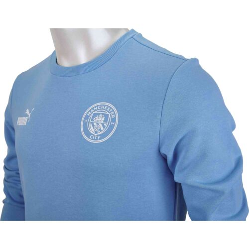 PUMA Manchester City Culture Sweater – Team Light Blue/White