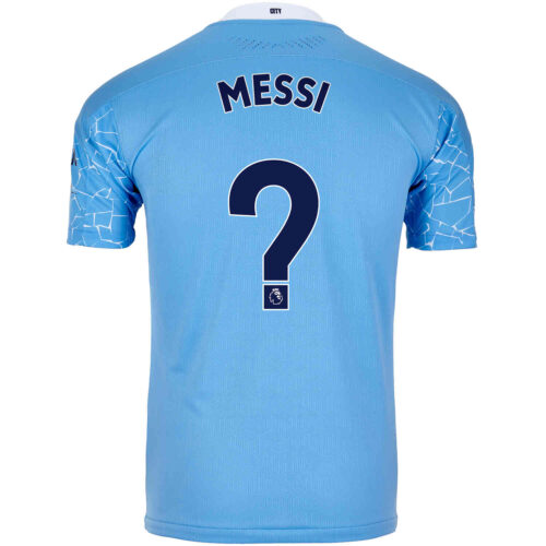 2020/21 PUMA Lionel Messi Manchester City Home Authentic Jersey