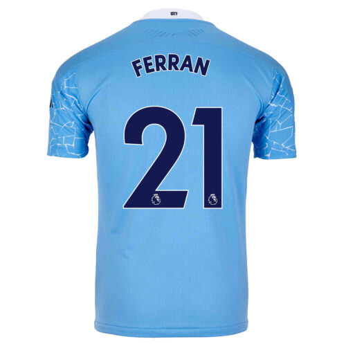 2020/21 PUMA Ferran Torres Manchester City Home Authentic Jersey