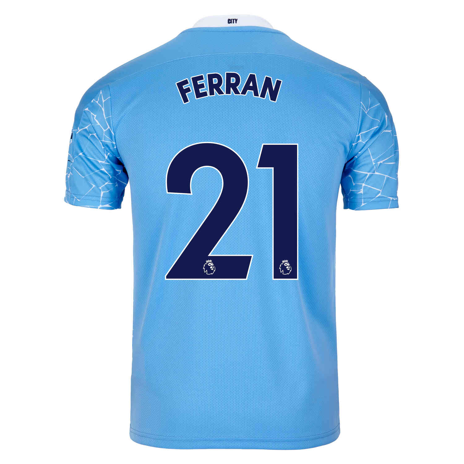 2020/21 PUMA Ferran Torres Manchester City Home Jersey ...