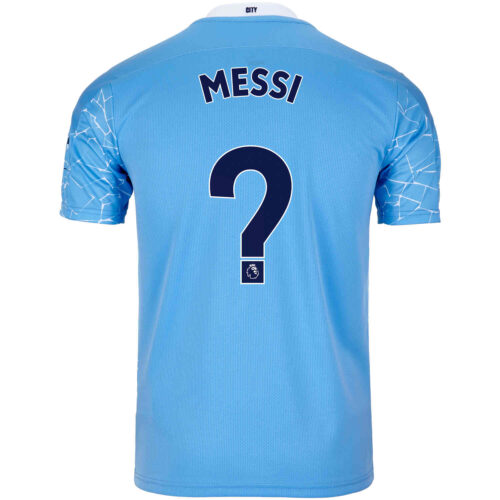 2020/21 Kids PUMA Lionel Messi Manchester City Home Jersey