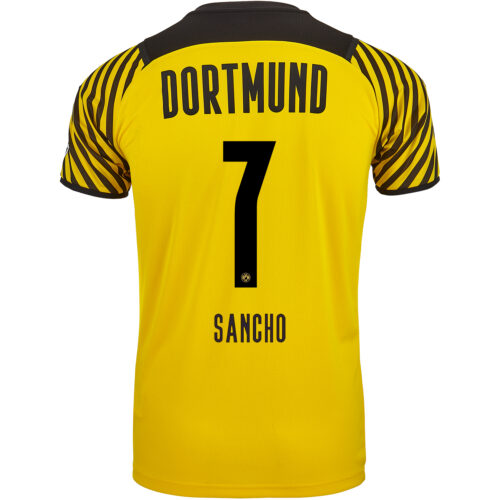 2021/22 Kids PUMA Jadon Sancho Borussia Dortmund Home Jersey