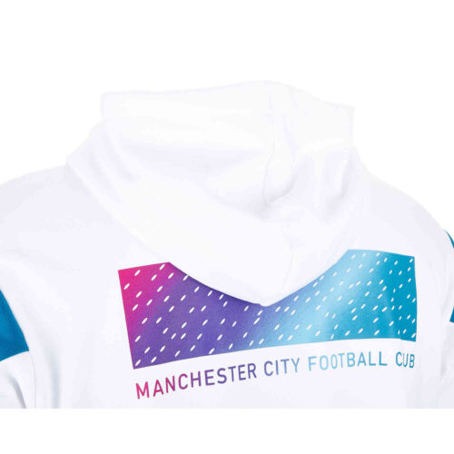 PUMA Manchester City Ftbl Culture Full-zip Hoodie – White/Ocean Depths