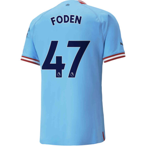 2022/23 PUMA Phil Foden Manchester City Home Authentic Jersey