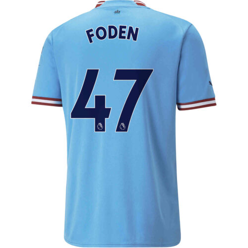 2022/23 Kids Nike Phil Foden Manchester City Home Jersey