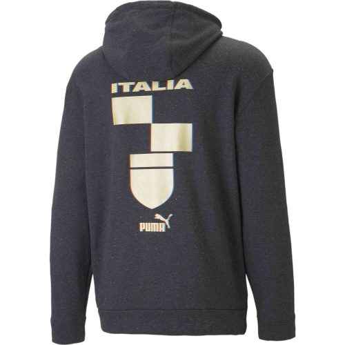 PUMA Italy Ftbl Culture Hoodie – Dark Grey Heather/Team Gold