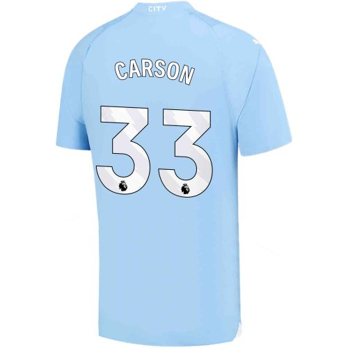 2023/24 PUMA Scott Carson Manchester City Home Authentic  Jersey