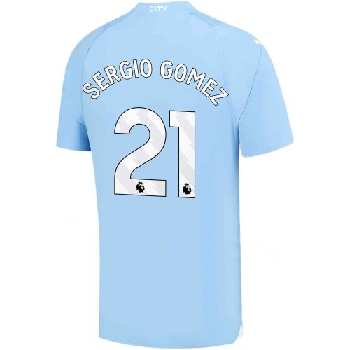 2023/24 PUMA Sergio Gomez Manchester City Home Authentic Jersey