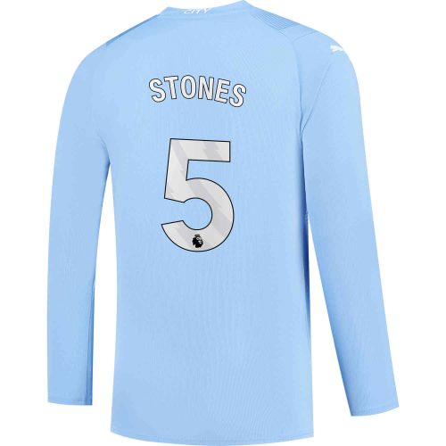 2023/24 PUMA John Stones Manchester City L/S Home Jersey