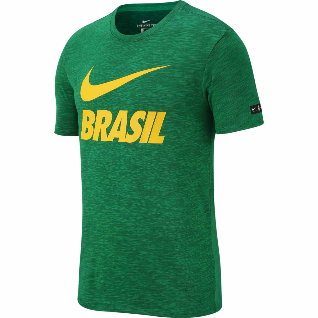 Nike Brazil Preseason Slub Tee - Lucky Green - SoccerPro