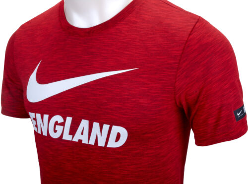 Nike England Preseason Slub Tee – Youth – Challenge Red