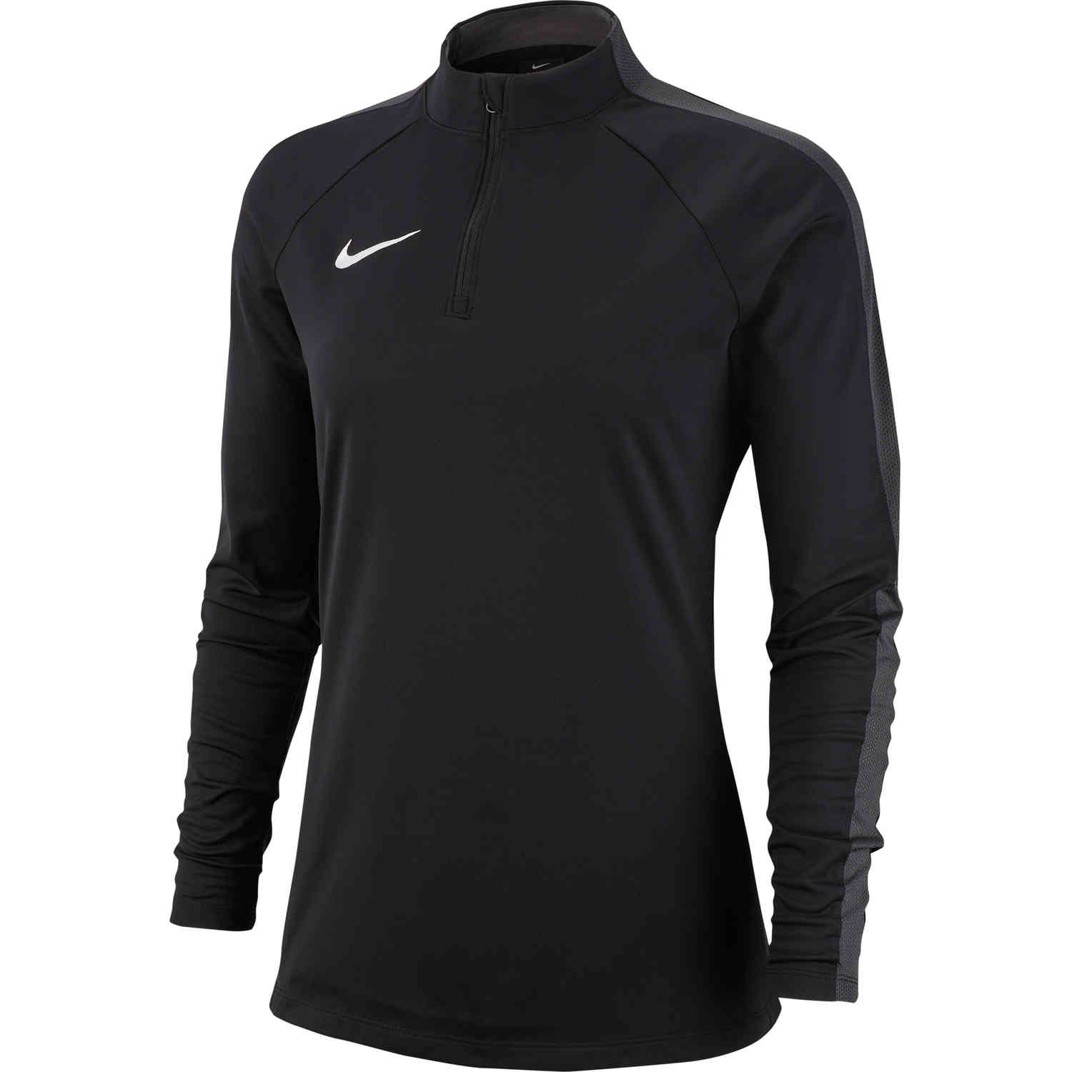 Womens Nike Academy18 Drill Top - Black - SoccerPro
