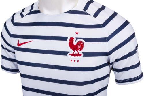 Nike France Pre-Match Top – Youth – White/University Red