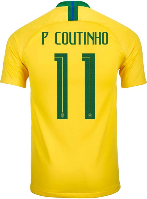 2018/19 Nike Philippe Coutinho Brazil Home Jersey